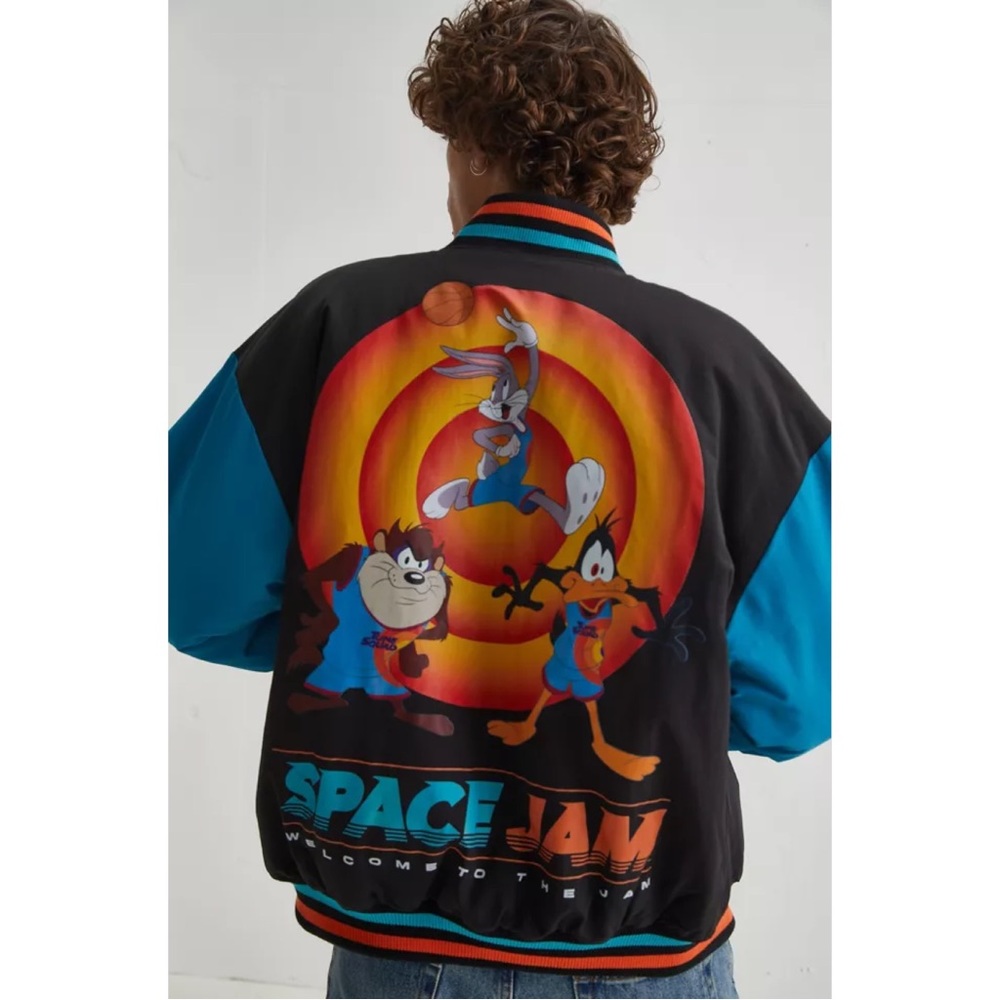NWT Urban Outfitters Dumbgood Space Jam Bomber Jacket (Vintage look)